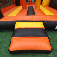 Château gonflable commercial de qualité supérieure 0,55 mm en PVC, combo toboggan Fiesta mexicain, certifié EN14960, avec souffleur, garantie 3 ans