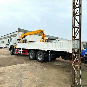 รถบรรทุก SINOTRUK HOWO 10 ตัน พร้อมเครน ขับเคลื่อนซ้าย/ขวา 6x4 รถเครนติดตั้งบนรถบรรทุก เครื่องยนต์ดีเซลใหม่ เกียร์ธรรมดา สำหรับขาย - Product Image 6