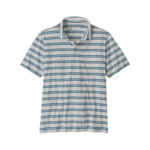 Camiseta de Manga Corta para Hombre, Tejida a Rayas, de Algodón 180g, Diseñada para Otoño e Invierno, Transpirable, Estilo Casual de Negocios - Product Image 1