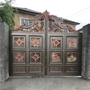 Diseño de Puerta Principal de Metal Cortada con Láser Estilo Nigeria, <span class=keywords><strong>Precio</strong></span> de Diseños de Puertas Corredizas Automáticas de Aluminio, Puerta de Entrada - Product Image 3