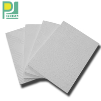 Carrelage de plafond en plaques de plâtre laminé en PVC ignifuge et étanche 60X60 faux plafonds en gypse pour restaurants