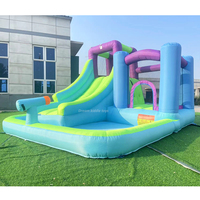 Château gonflable rebondissant, combinaisons de châteaux gonflables, équipement de location pour fêtes avec souffleur d'air pour carnaval