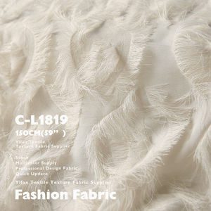 Nuevo diseño elástico Jacquard gasa tela pestañas tejidas <span class=keywords><strong>para</strong></span> ropa vestidos de boda faldas camisas disfraces - Product Image 3