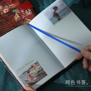 Quaderno con pittura a olio, luce e ombra, bellezza retrò, diario magnetico con chiusura a fibbia, a tema dipinti famosi, in inglese, per il mercato transfrontaliero. - Product Image 4