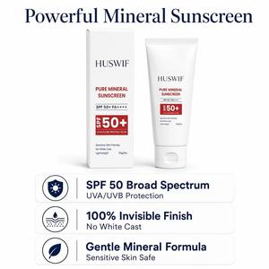 Protector Solar Mineral Puro Sin Nanomateriales con Logotipo Personalizado, Dióxido <span class=keywords><strong>de</strong></span> Titanio, Óxido <span class=keywords><strong>de</strong></span> <span class=keywords><strong>Zinc</strong></span>, SPF50+, Protección UV <span class=keywords><strong>de</strong></span> Amplio Espectro, Bloqueador Solar Físico - Product Image 6