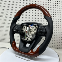 Volante de Cuero y Madera de Durazno Personalizado para Toyota Hilux, Tundra, Land Cruiser, Prado, FJ, Highlander, LC200, LC300, Prado