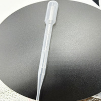 Pipette Pasteur en plastique jetable de 3 ml, emballage individuel en PE, compte-gouttes de laboratoire pour transfert de liquides en vrac