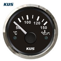 Nuevo Medidor de Temperatura de Aceite KUS CPYR IP67 a Prueba de Agua, 52 mm, 12/24 V, 316SS, 50~150 °C, para Embarcaciones Marinas y Grupos Electrógenos