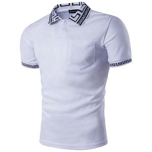T-shirt de marque pour hommes, cloutée à manches courtes, en coton, vêtement décontracté - Product Image 2