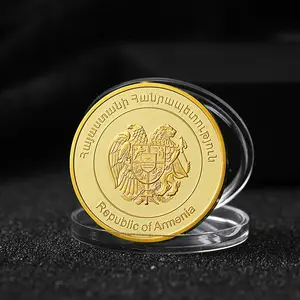 맞춤형 로고 공적 명예 금속 기념품 골드 메달 동전
