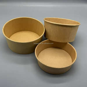 Tazón de Papel Kraft Redondo con Tapa para Llevar, para Ensaladas, Fideos y Sopa, con Logotipo Personalizado, Económico, en Oferta - Product Image 6