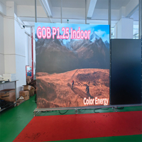 Medya ve asansörler için Video reklam için küçük P1.25 piksel 960*480mm Pitch HD su geçirmez Cob iç mekan LED ekran paneli