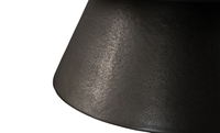 Top vente Design moderne de luxe dernière Table basse ronde en métal noir dessus en métal taille personnalisée décor de jardin