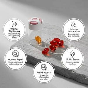 Cápsulas de Gel Suave para Mejorar la Sensibilidad <span class=keywords><strong>Vaginal</strong></span> a Base de Hierbas, Aumenta la Libido y la Lubricación, Sin Efectos Secundarios, Aroma Natural a Rosas para un Efecto Duradero - Product Image 6