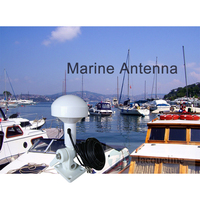 Antena GPS Aktif 1575.42MHz untuk Kapal Laut, Antena Eksternal Navigasi GPS Kompatibel dengan Garmin GPSMAP NavTalk Fishfinder