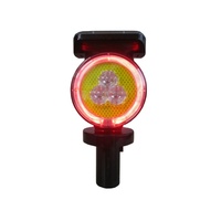 Nouvelle Offre Spéciale : Gyrophare Solaire 10 LED en ABS/PC IP66 avec Poignée, Portée Visuelle 800m, Garantie 1 An pour Cône de Signalisation