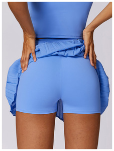 Set Pakaian Tenis Fitness Cepat Kering Elastis Tinggi Khusus Musim Panas, Rok Tenis Golf Bernapas, Pakaian Olahraga Yoga Wanita, Gaun Tenis - Product Image 4