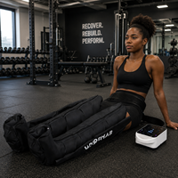 Bottes de compression séquentielle à 6 chambres pour une récupération rapide après l'entraînement - Masseur de jambes pour éliminer l'acide lactique pour la gym et le fitness