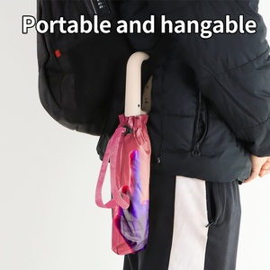 Ultra Compact Gift Idea Design Black UV Umbrella Pocket Folding Umbrella for Women Men Rainy Season - Product Image 4