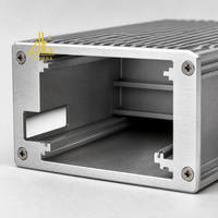 Boîtier en aluminium CNC, extrusion personnalisée, usinage CNC, boîtier en aluminium anodisé brossé pour l'électronique, usine OEM