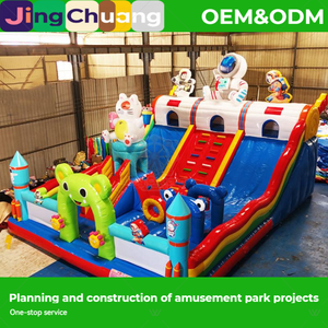 Castillo Inflable de Exportación, Nuevo Trampolín Grande para Exteriores, Tobogán Cuadrado para Niños, Castillo de Juegos - Product Image 2