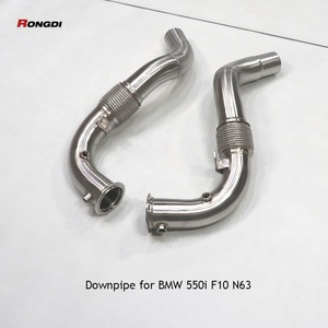 Tubo de Escape Recto de Acero Inoxidable de Alto Rendimiento de 1.5 mm de Espesor con Acabado Liso para 550i F10 N63 - Product Image 1