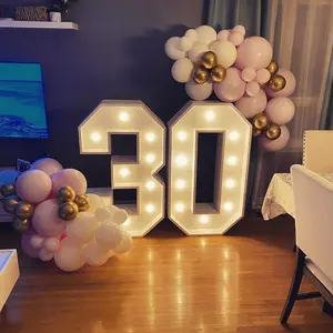 Fiesta cumpleaños iluminar marquesina letras amor soporte telón de fondo para boda Boda evento Decoración