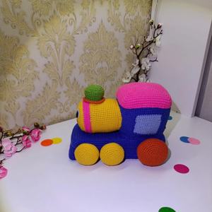ตุ๊กตารถไฟถักโครเชต์รถไฟของเล่นสำหรับเด็ก - Product Image 2