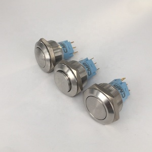 防破坏22毫米门铃金属按钮开关防水IP67 - Product Image 4