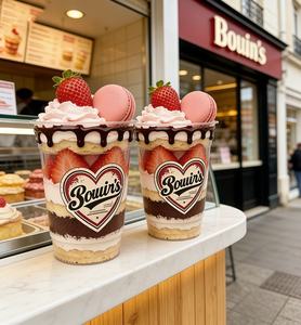 Vasos Desechables Personalizables <span class=keywords><strong>con</strong></span> Logotipo para Bebidas Frías de 16oz y 20oz, Vasos de Plástico PET de Grado Alimenticio para Café, Batidos de <span class=keywords><strong>Fresa</strong></span>, Jugos, 98mm - Product Image 4