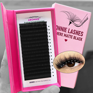 Extensions de cils Abonnie Ub <span class=keywords><strong>Uc</strong></span> <span class=keywords><strong>ud</strong></span> 07 Curl Lash, plateaux de cils noir mat, extensions de cils en cachemire, fournitures pour extensions de cils - Product Image 3