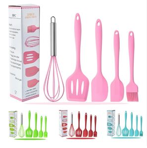 Juego de 5 Utensilios de Cocina de Silicona para Alimentos, Espátulas para Hornear y Repostería, para el Hogar y la Cocina - Product Image 6