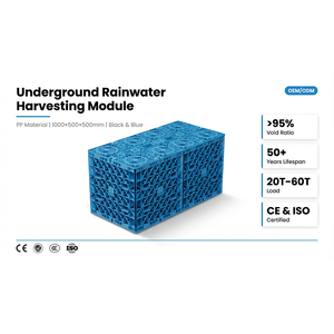 Sistema de Recolección de Agua de Lluvia para Tormentas Intensas, con Atenuación Subterránea, para Jardín, Camino, Gestión de Espacios y Estacionamiento - Product Image 3