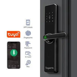 Cina all'ingrosso Smart Lock porta impermeabile per impronte digitali a casa con Wifi blocco a distanza lucchetto intelligente Tuya