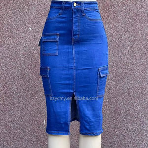 Gonna in Jeans Vintage <span class=keywords><strong>a</strong></span> <span class=keywords><strong>vita</strong></span> <span class=keywords><strong>alta</strong></span> da donna nuova gonna <span class=keywords><strong>a</strong></span> tubino lunga <span class=keywords><strong>a</strong></span> trapezio da donna gonna in Denim di grandi dimensioni - Product Image 1