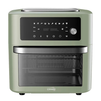 Friteuse et four à air intelligent couleur blanc 2025 avec écran LED en acier au carbone, usage commercial