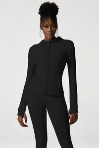 2024 personnalisé nu à manches longues vêtements d'entraînement femmes course vêtements de sport femmes Yoga Fitness Gym veste vêtements de sport - Product Image 6
