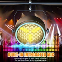 Lumière de scène UKING LED COB, lumière d'ambiance, lumière stroboscopique 3x30W avec bandes RGB, DMX512, lumière rétro Par pour les événements de fête