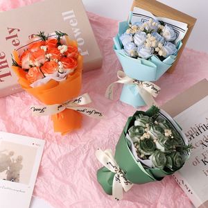 Bouquet de roses pour la Saint-Valentin 2025, 9 roses, fleurs éternelles, à envoyer aux filles, aux amies, à la mère, cadeau de la Saint-Valentin, mini fleurs séchées - Product Image 3