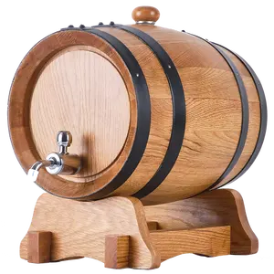 Mini barril de madera de roble para vino, barril de roble de 5l