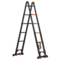 Échelle télescopique multifonctionnelle en aluminium robuste de 5,0 m/16,5 pi pour travaux d'ingénierie