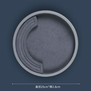 JINSKY vente en gros plateau de présentation de bijoux en microfibre plateau de service de bijoux rond à fente mobile pour magasin de comptoir - Product Image 4