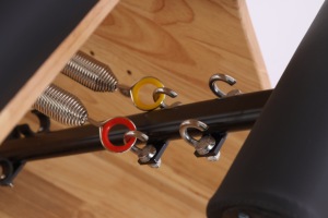 Pilates Reformer portatile commerciale in legno di quercia bianca con certificazione CE ISO, con trampolino e box, molto venduto - Product Image 6