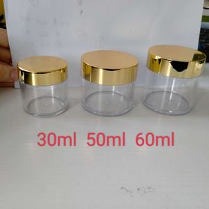 กล่องใส่ผงอะคริลิคสำหรับทำเล็บ ขนาด 1 ออนซ์-30 มล. พร้อมฝาปิด สีทอง สำหรับใส่ผงกลิตเตอร์หรือเครื่องสำอาง - Product Image 3