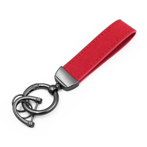 Wholesale Cheap Custom Leather <b>Keychain</b> Luxury Personalized Car Brand Logo Custom Color Letterpress Printing-Durable High - Product Image 2