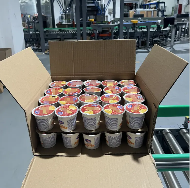 Customized Ice Cream Cup Packaging Packing Solution Whole Line Solution