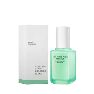 Wholesale OEM private label Small green bottle serum with delicate pores, soothing, repairing and anti wrinkle essence