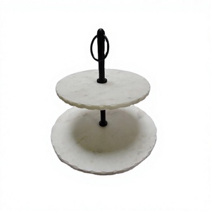 2025 Christmas Decor Marble Stone & Stainless Steel Tool <b>Cake</b> <b>Server</b> For Events Parties Wedding Beautiful Design Birthday Party - Product Image 1
