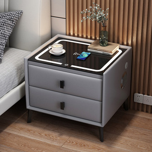 <span class=keywords><strong>Table</strong></span> <span class=keywords><strong>de</strong></span> <span class=keywords><strong>chevet</strong></span> intelligente avec chargement sans fil et connectivité Bluetooth - Product Image 3