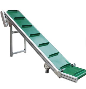 Mobiele verstelbare PU-schotbandtransportband - Hellende meerbaans transportband voor het sorteren van kleine onderdelen & hellende materiaaltransport - Product Image 2